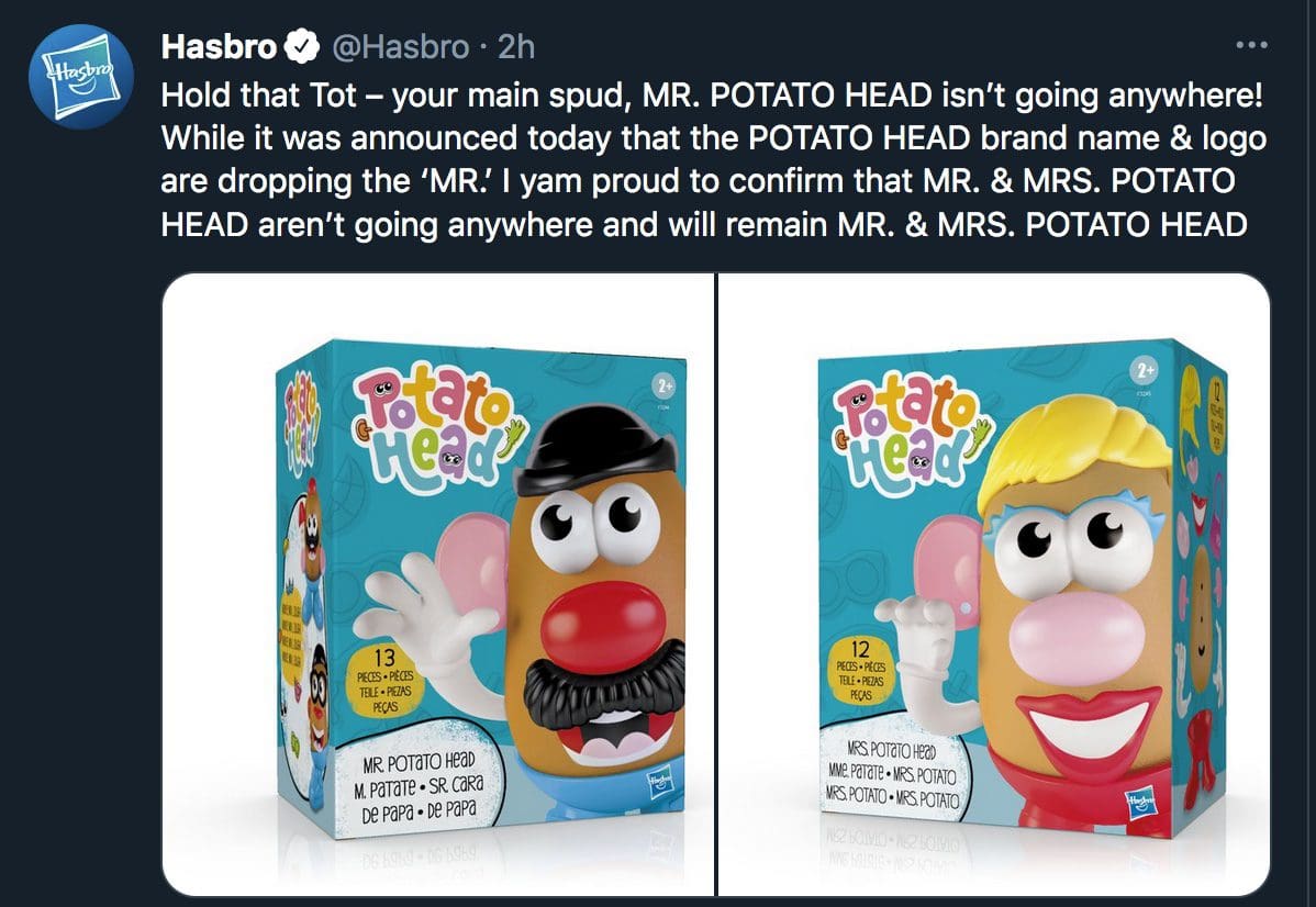 mr potato head family game night