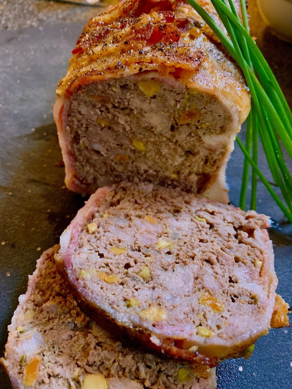 French Inspired Bacon Wrapped Pork Meatloaf - Anthony Salemme