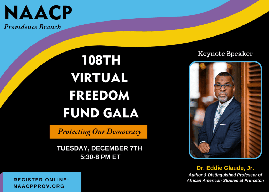 A flyer for the naacp virtual freedom fund gala.