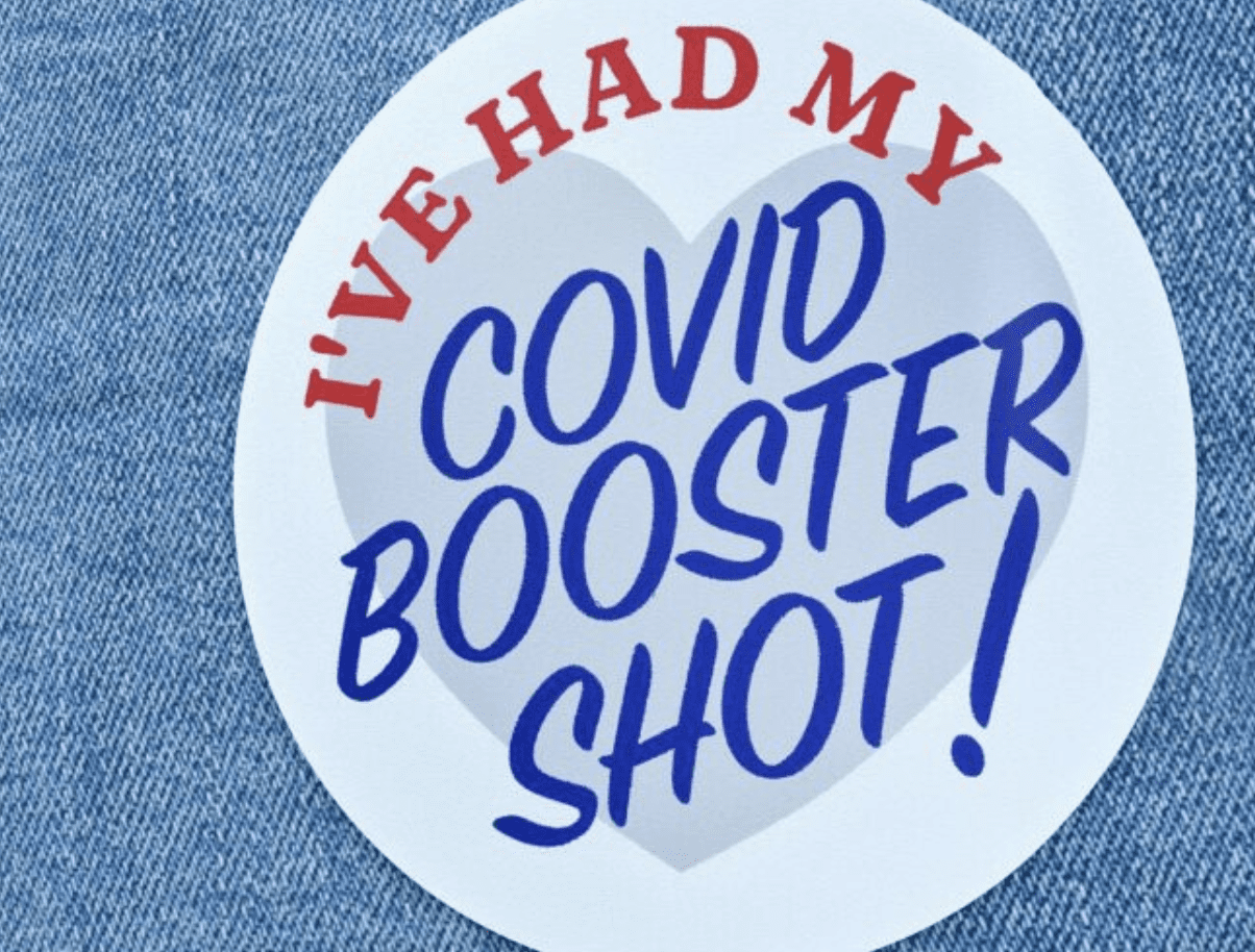 I've had my covid booster shot sticker.