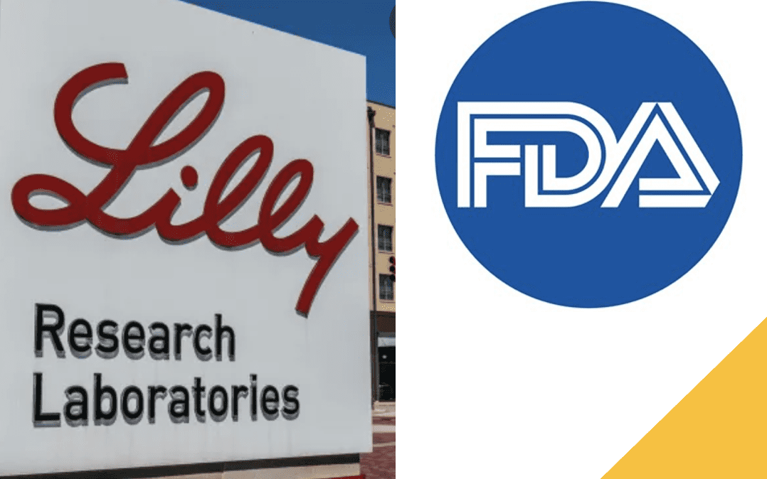 Fda and lilly research labs logos.