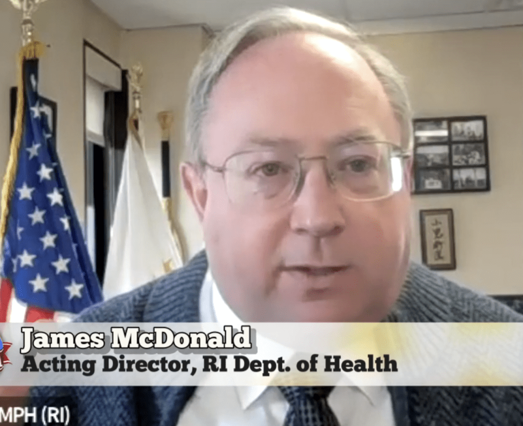 James mcdonald, acting director, ri department of health.