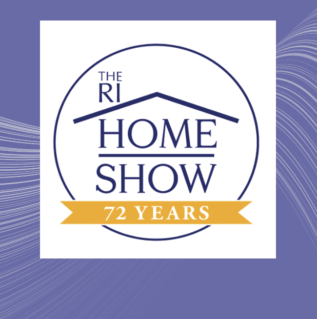 The ri home show logo on a purple background.