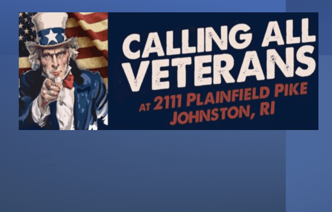Calling all veterans at 71 plainfield pike, johnson, nj.