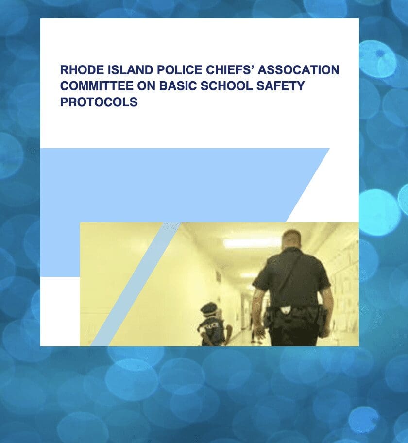 Ridge island police chief association on basic school safety protocols.