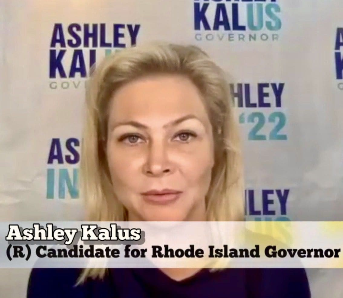 Ashley kalus is a candidate for rhode island governor.