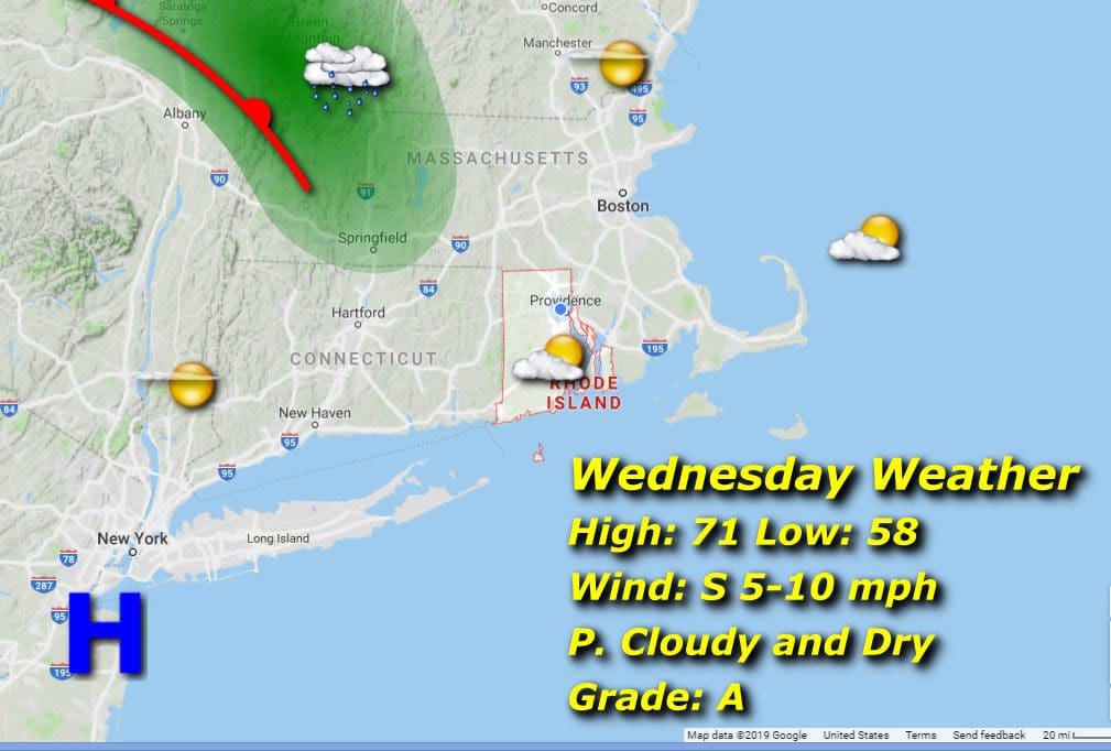 Wednesday weather - screenshot.