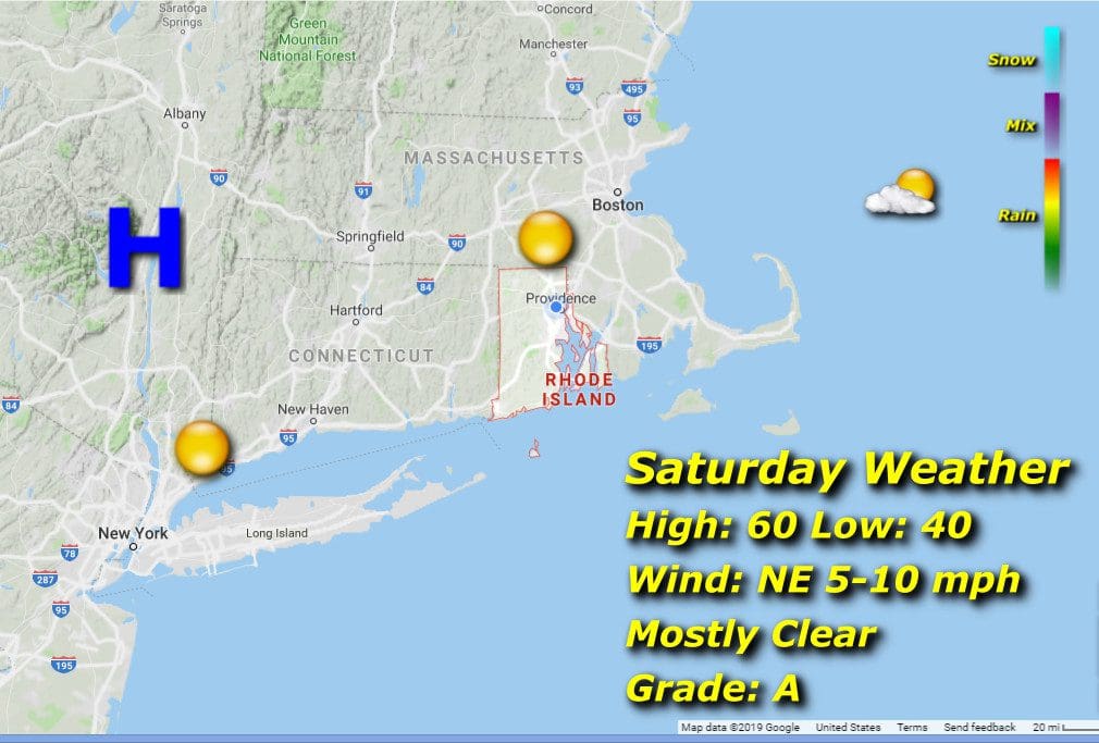 Weather map for saturday in new england.