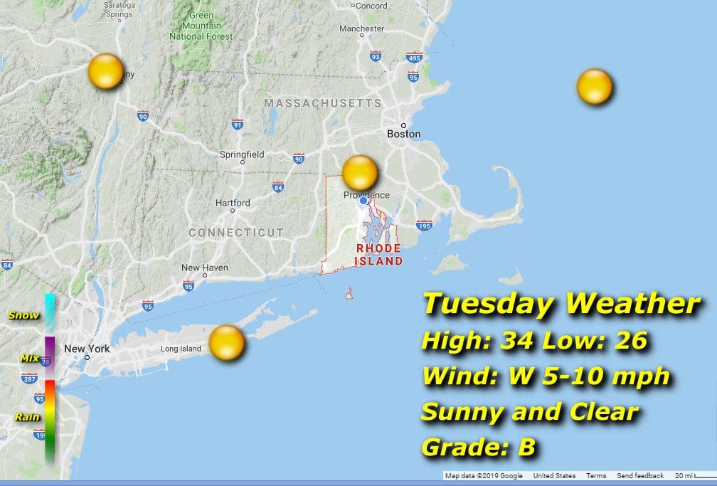 Weather map for tuesday in massachusetts.