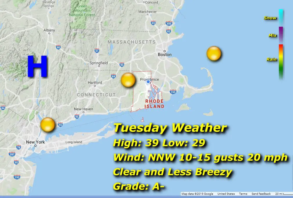 Weather map for tuesday in massachusetts.