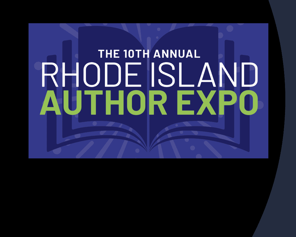 The 10th annual rhode island author expo logo.