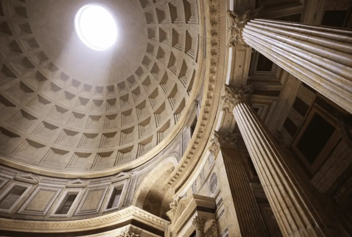 The pantheon in rome, italy.