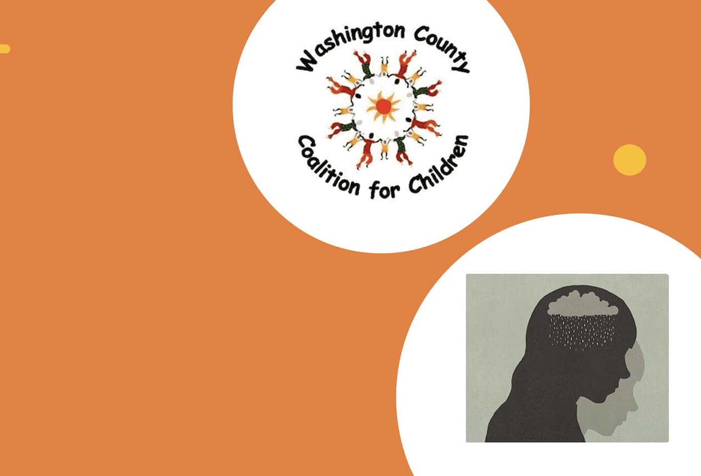 The logo for the washington county center for children.