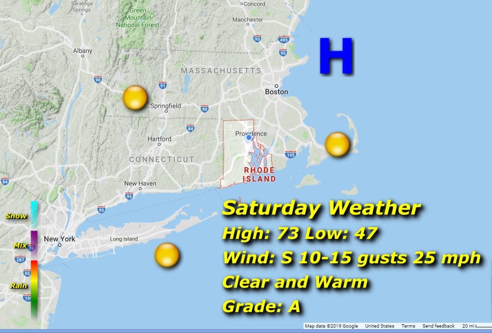Saturday weather map for new england.