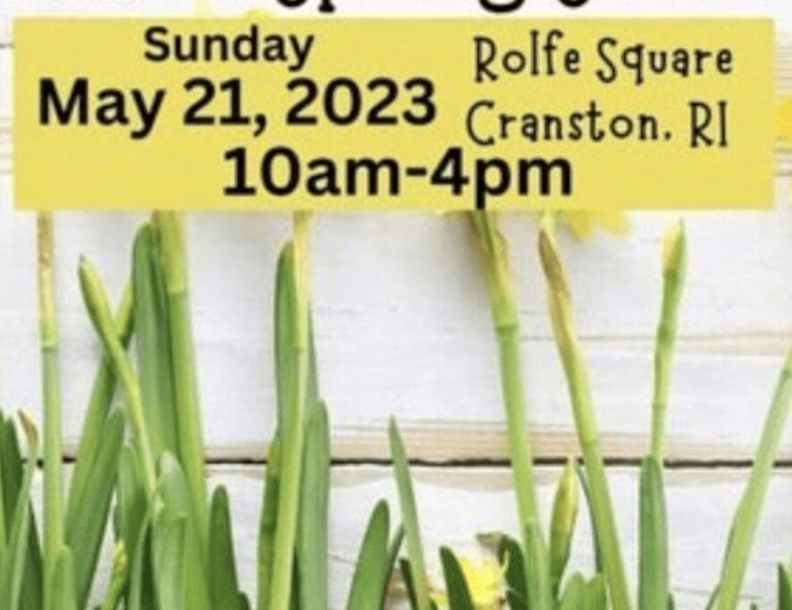 A flyer with daffodils on it.