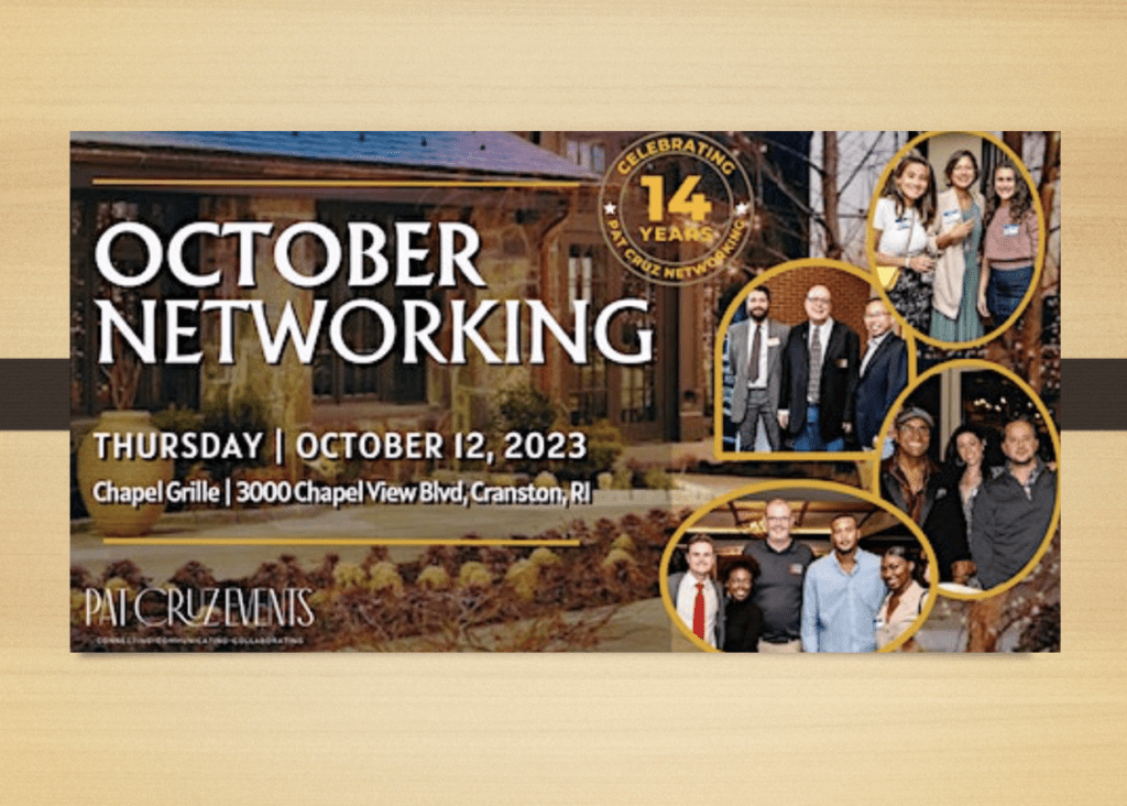 October networking flyer.