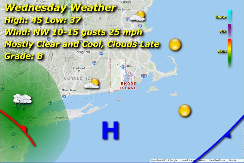 Wednesday weather - Rhode Island screenshot.