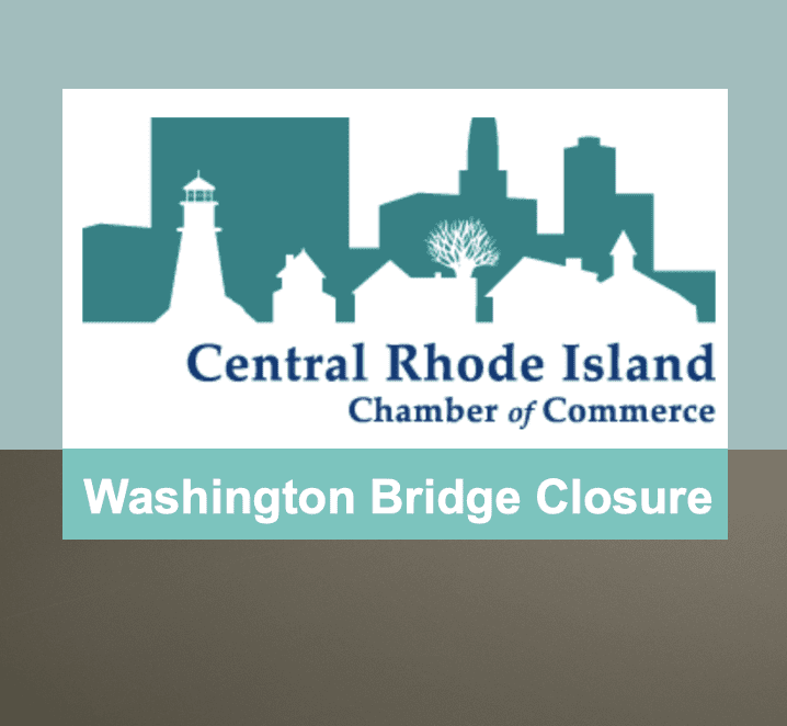 The Central Rhode Island Chamber of Commerce is concerned about the Washington Bridge closure, as it may have significant impacts on local businesses and economic activity in the area.