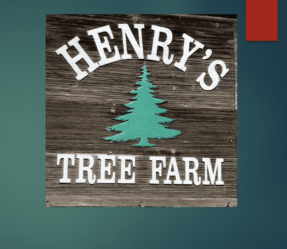 Henry's tree farm logo.