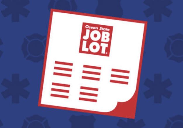 A sheet of paper with the words "Job Lot" on it.