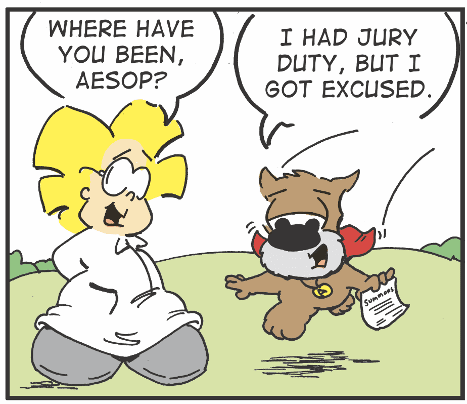 A comic strip about a dog and a dog in the comics.