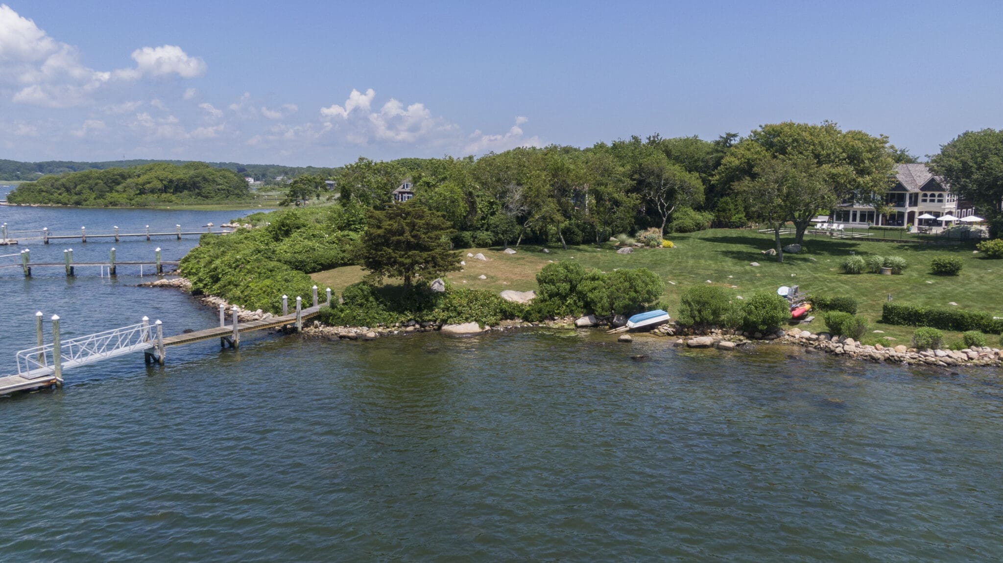 Real Estate in RI Quonnie waterfront retreat, 7.5M, with Lila Delman