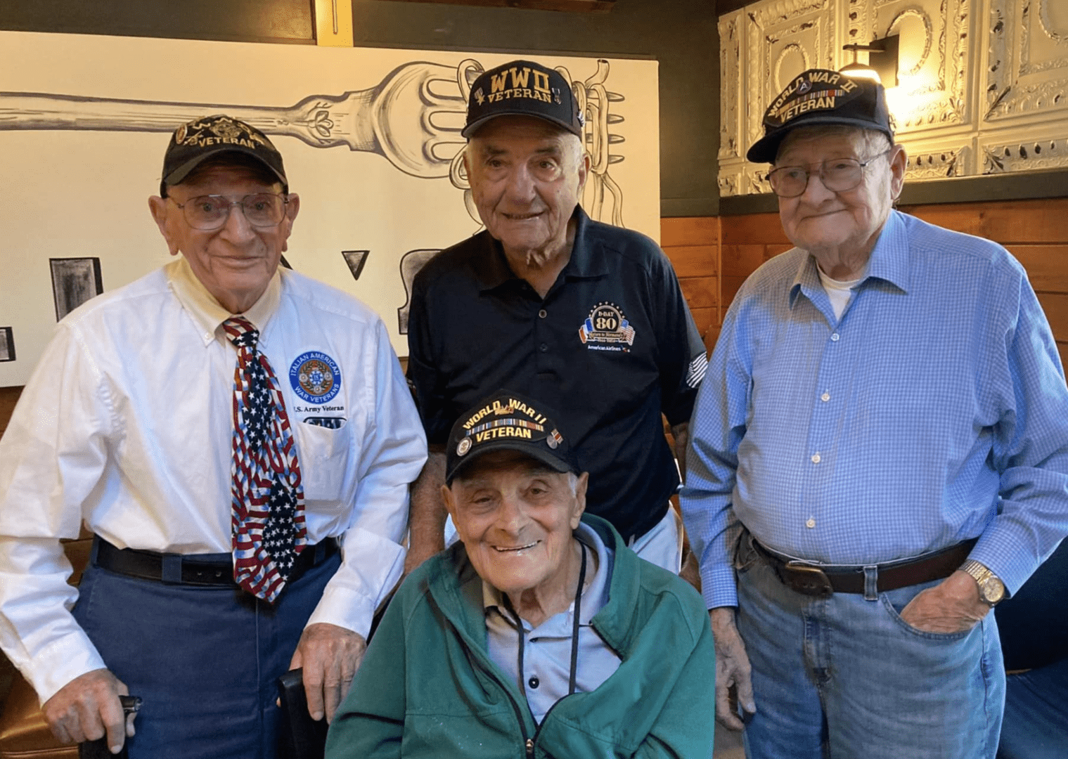 A group of men standing next to each other.