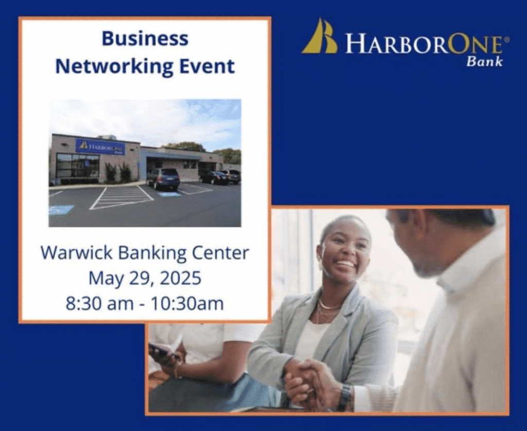 A business networking event with two people sitting at the same table.