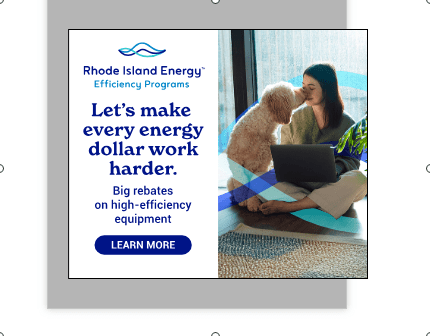 A banner ad for rhode island energy.