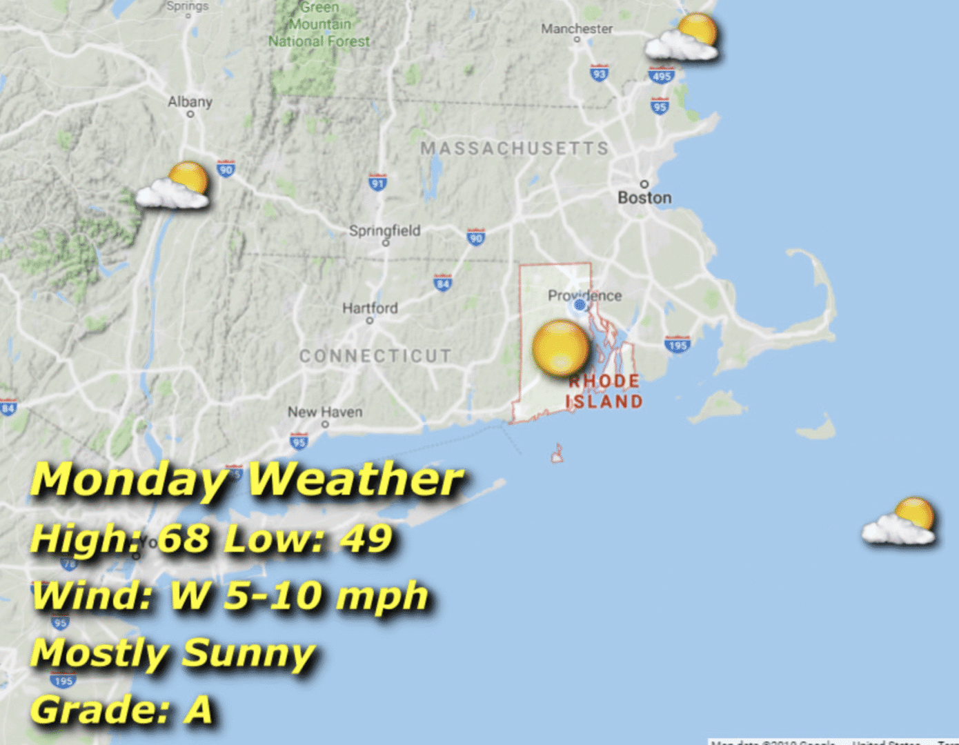 Screen Shot 2025-06-02 at 6.02.55 AM A map of the weather in rhode island.