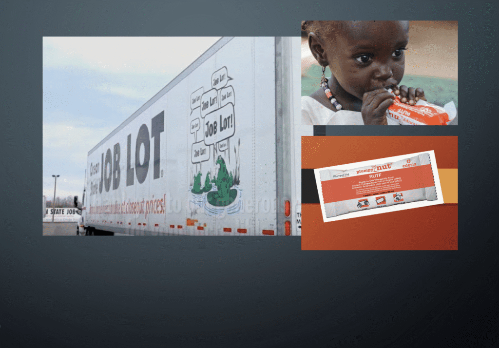 Ocean State Job Lot to delivery Edesia Plumpy-Nut emergency food to Sudan