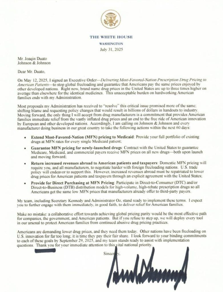 most favored nation EO