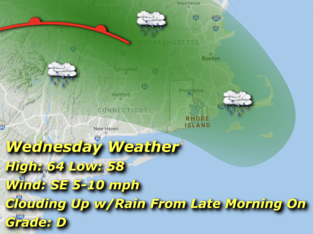 weather map for aug 20, 2025 for RI