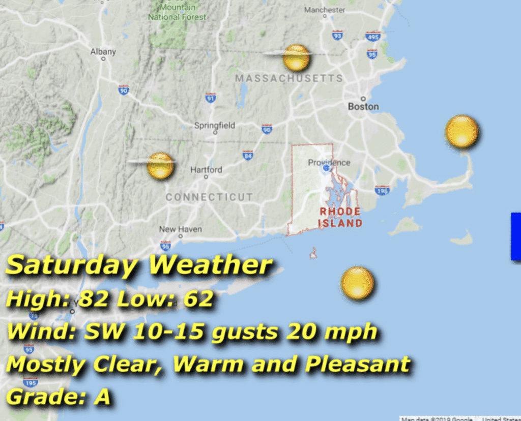 weather for 8-23-2025 in rhode island