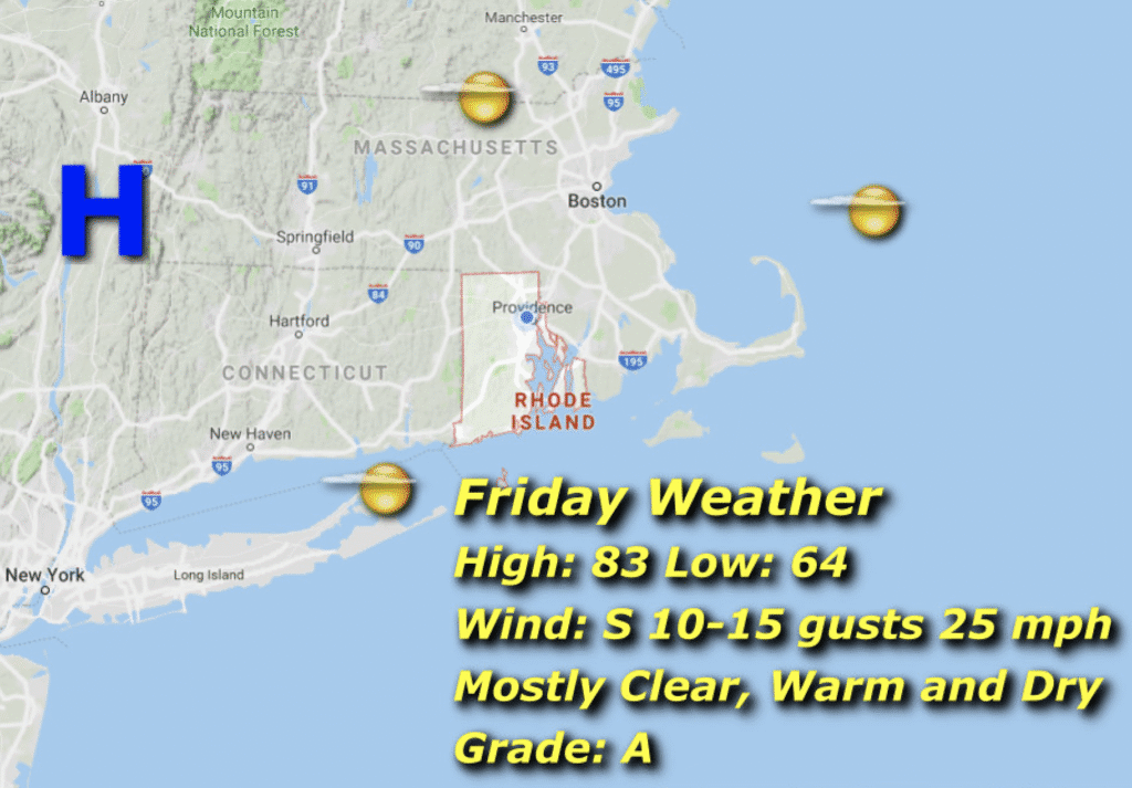 ri weather for fri, sept 5, 2025