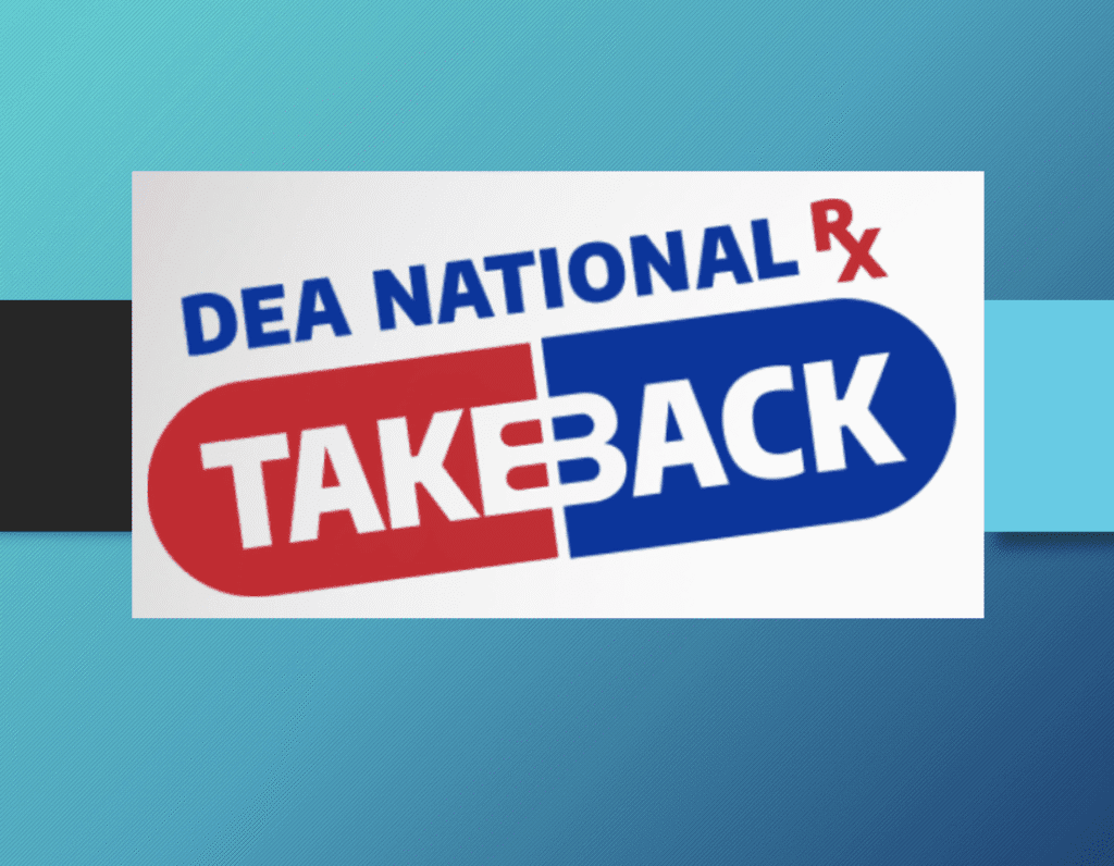 Logo for DEA National Rx Take Back program.