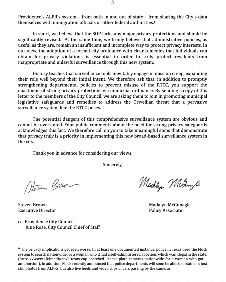 Formal letter addressing concerns about misinformation and political influence.