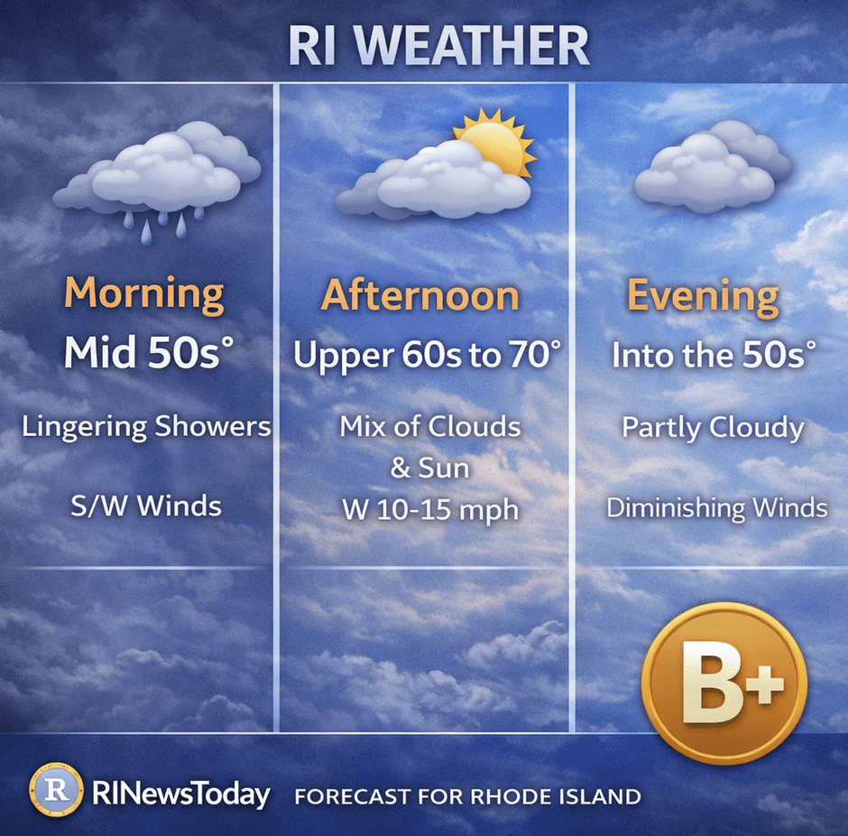 weather map for RI for 4-1-2026