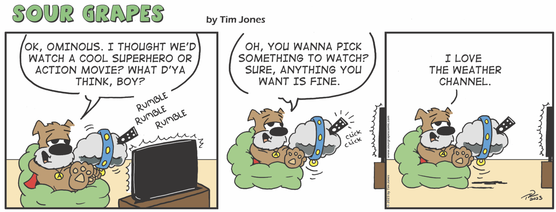Sour Grapes cartoons for April 1, 2026