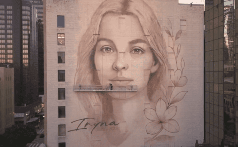 LA mural of Iryna Zarutska