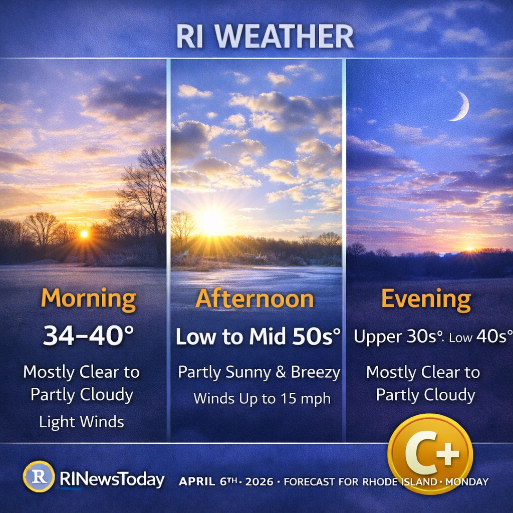 weather for april 6, 2026
