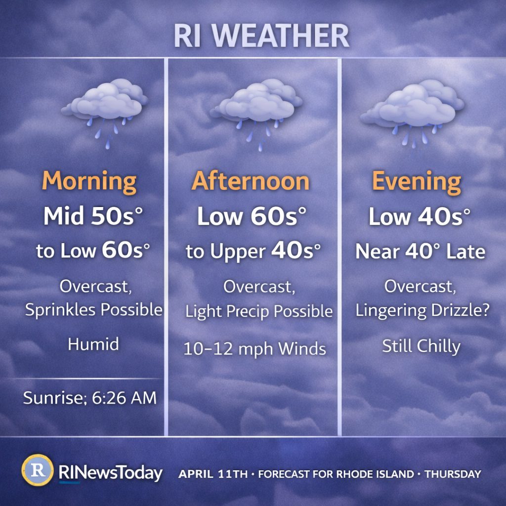 Rhode Island weather forecast_ April 11th