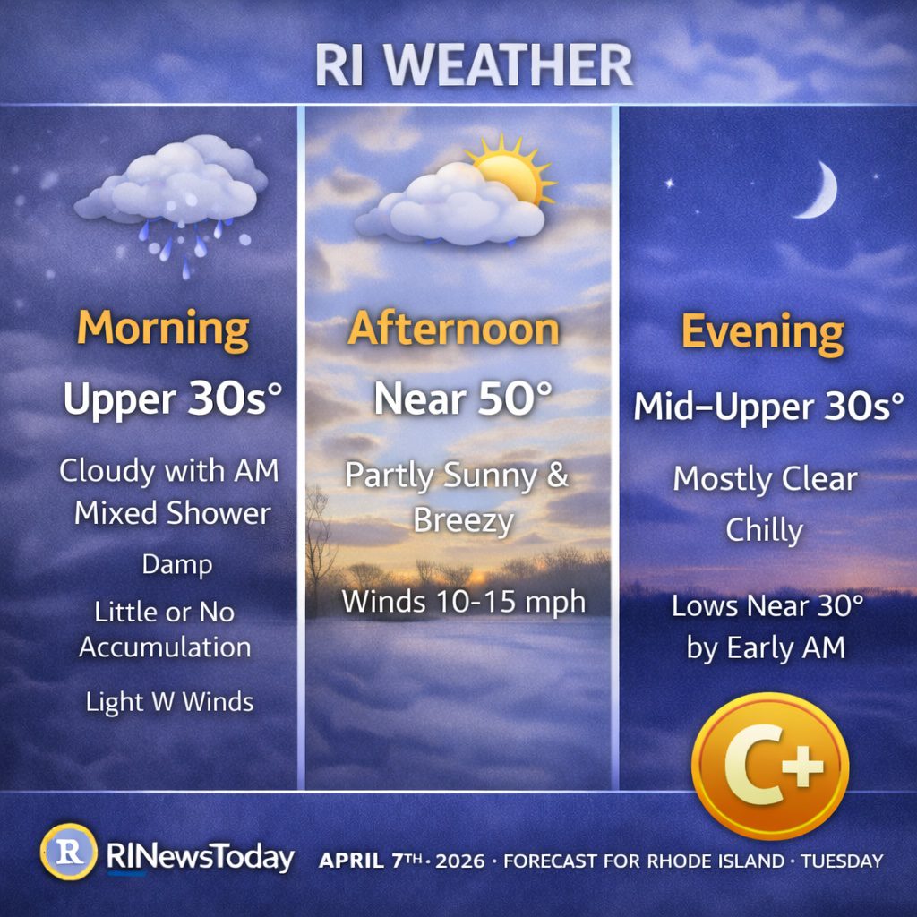Rhode Island weather forecast_ April 7, 2026