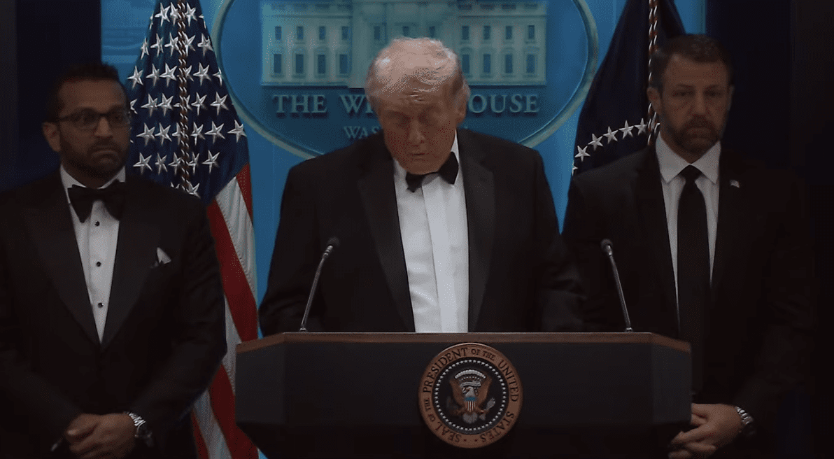 White House press conference after correspondents' dinner