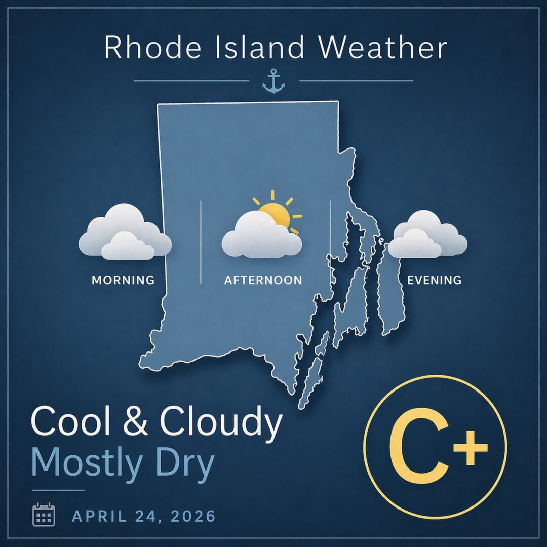 Rhode Island Weather for April 24, 2026