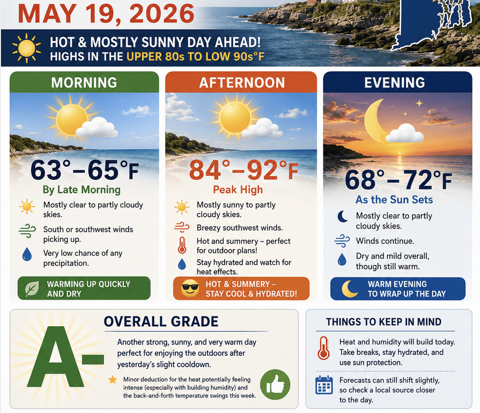 ri weather for may 19, 2026