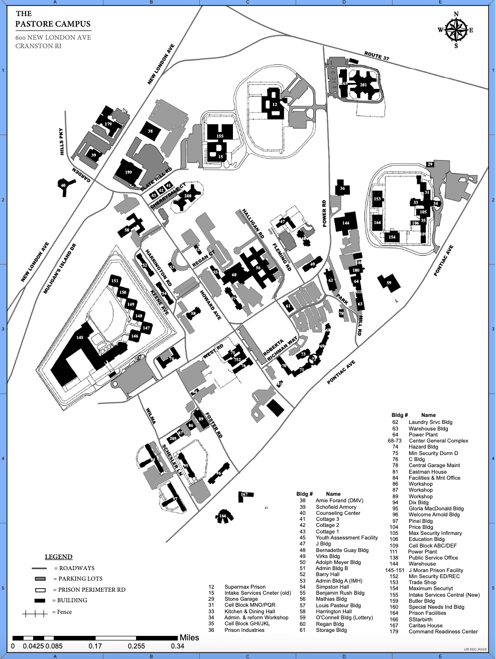 pastore center map
