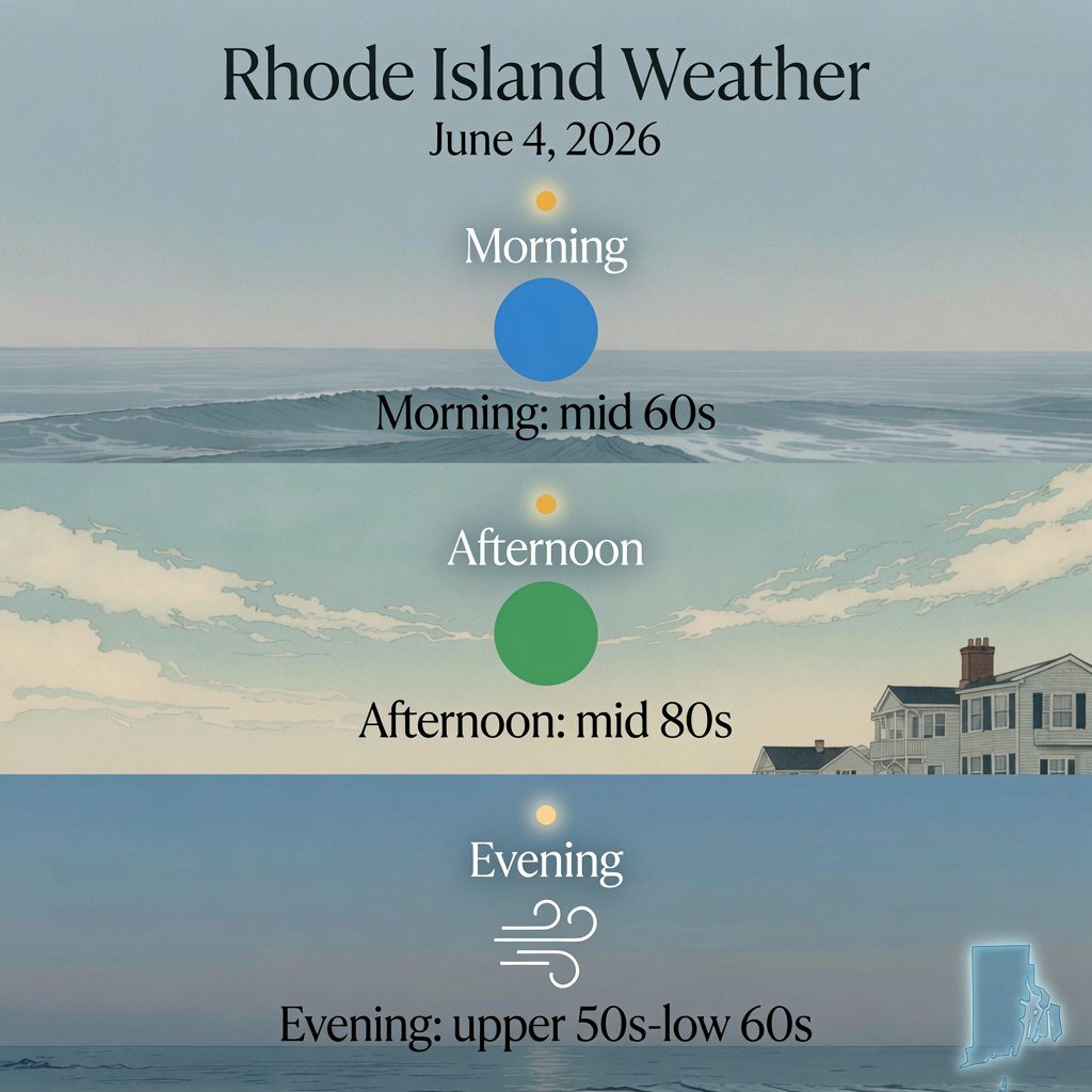 RI Weather for june 4, 2026