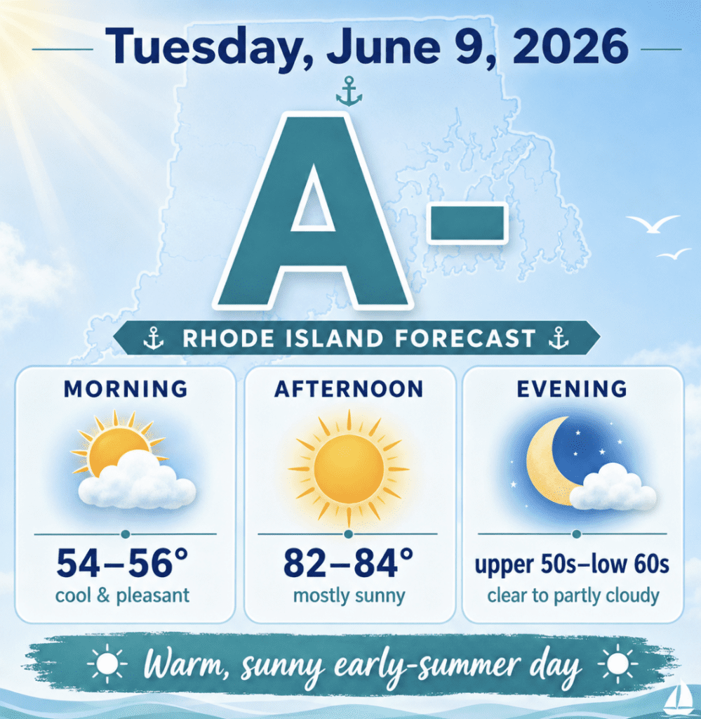 RI Weather for 6-9-2026