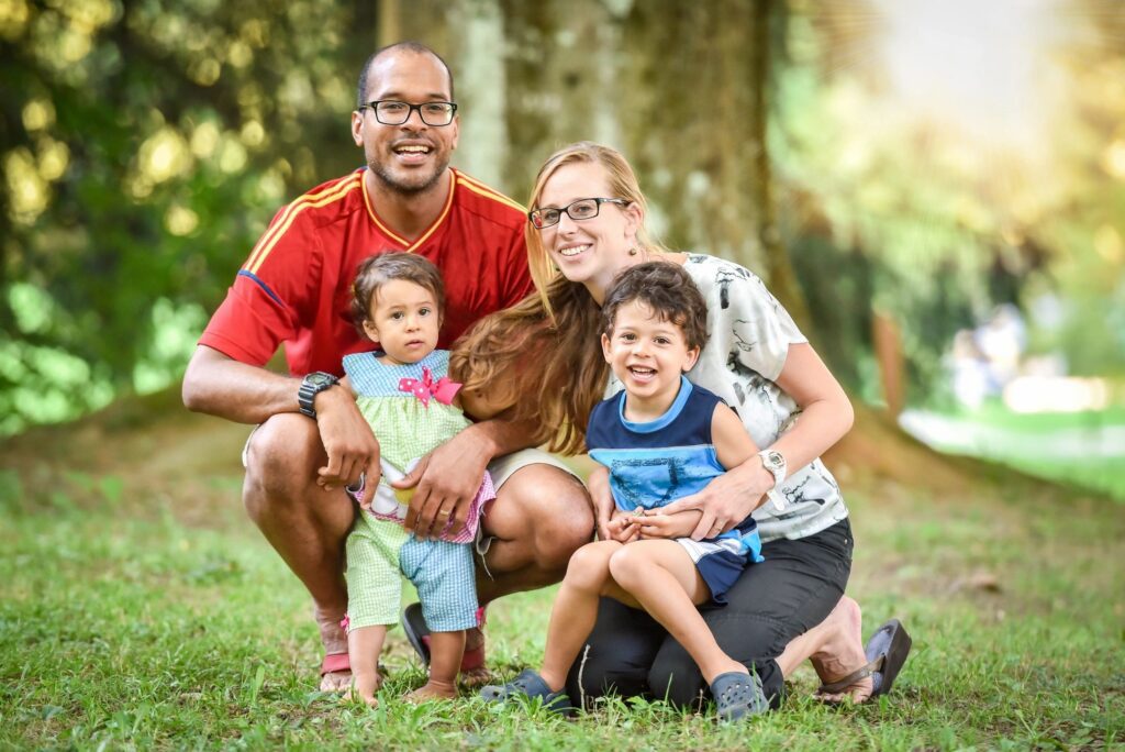 family outdoors